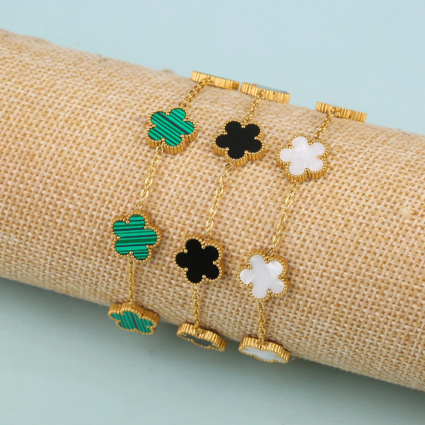 Stainless Steel Hot Selling Plant Clover Braclet
